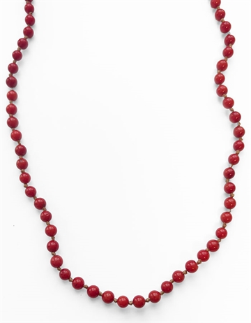 Ibu Bo Red Jade Necklace