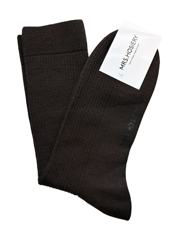 Mrs. Hosiery Merino Fine Sock Dark 