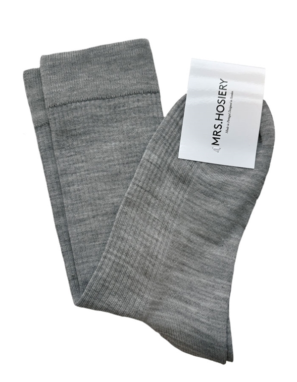 Mrs. Hosiery Merino Fine Sock Light