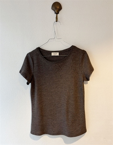 Soil Aarhus Cherry Brown Wool T-shirt